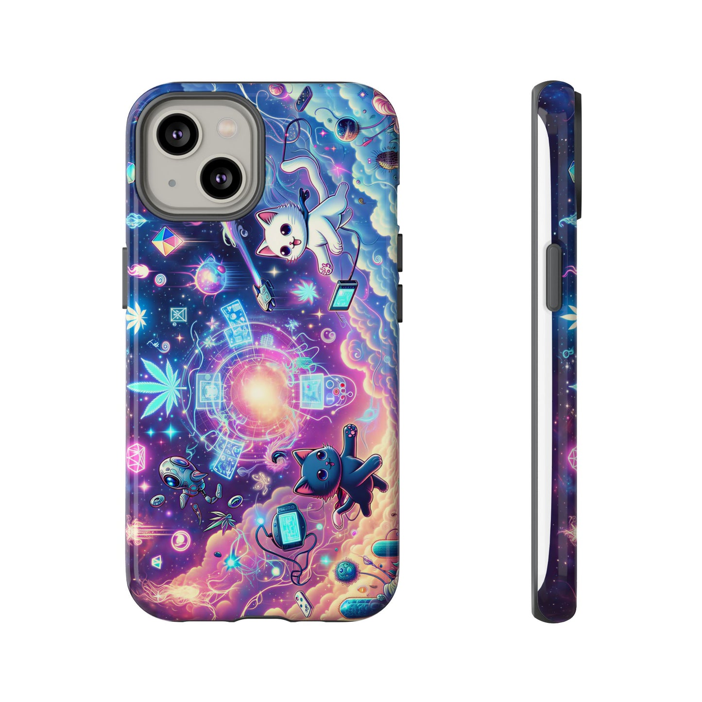 Cat Space Weed Magic Phone Case 2