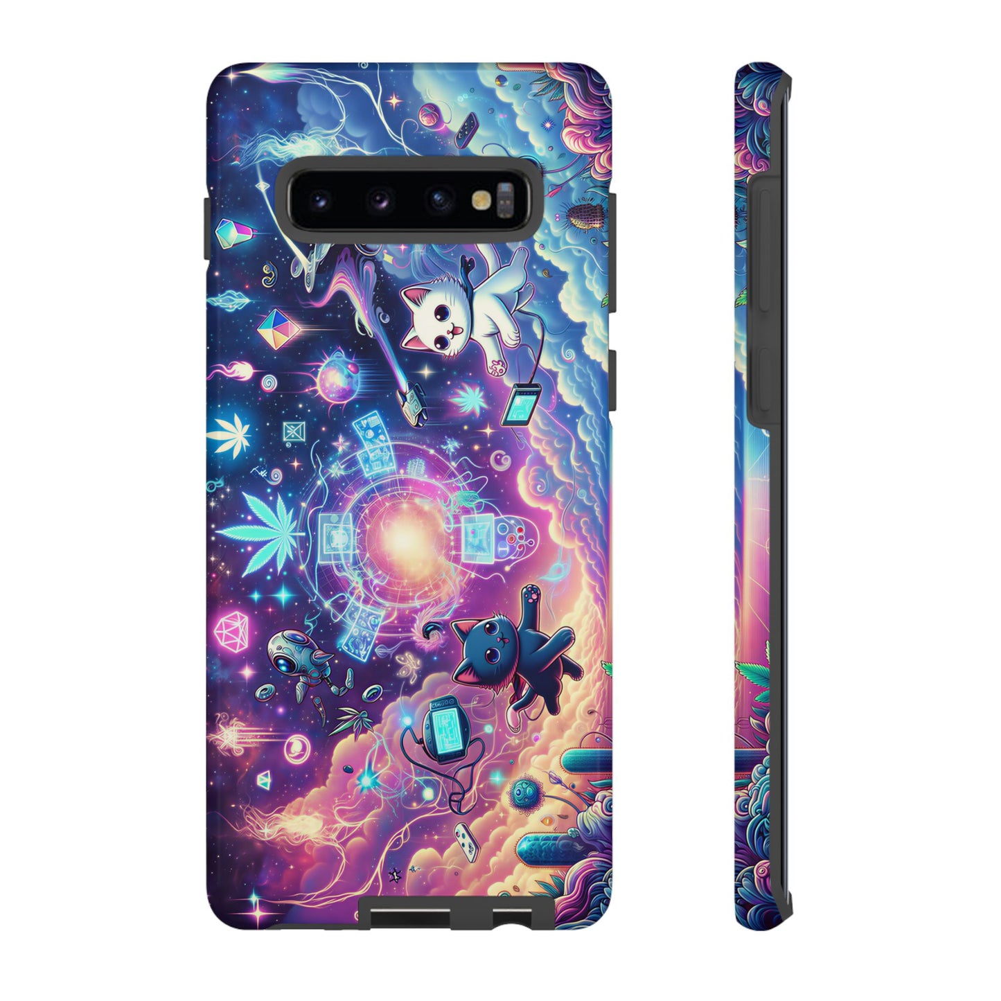 Cat Space Weed Magic Phone Case 2