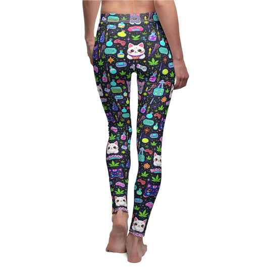 Budcade Cat Space Weed Magic Leggings 1