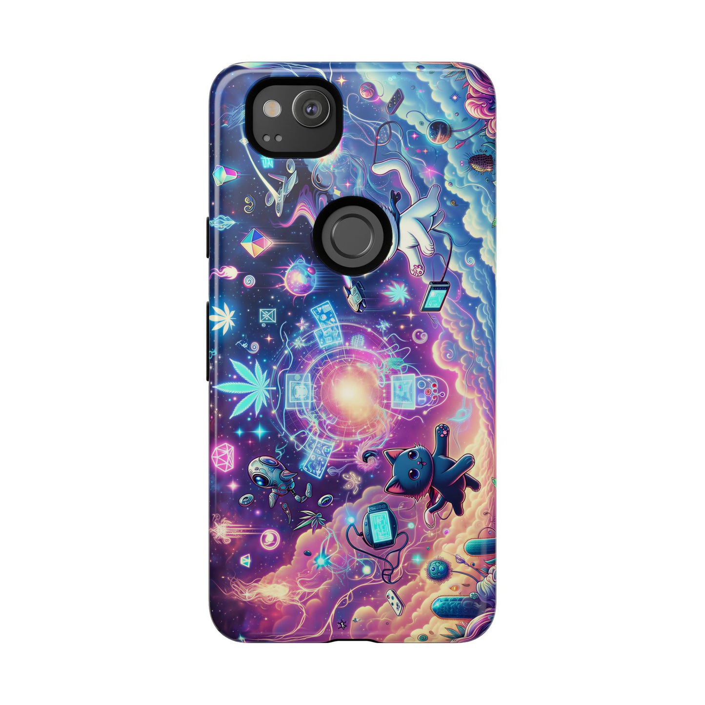 Cat Space Weed Magic Phone Case 2