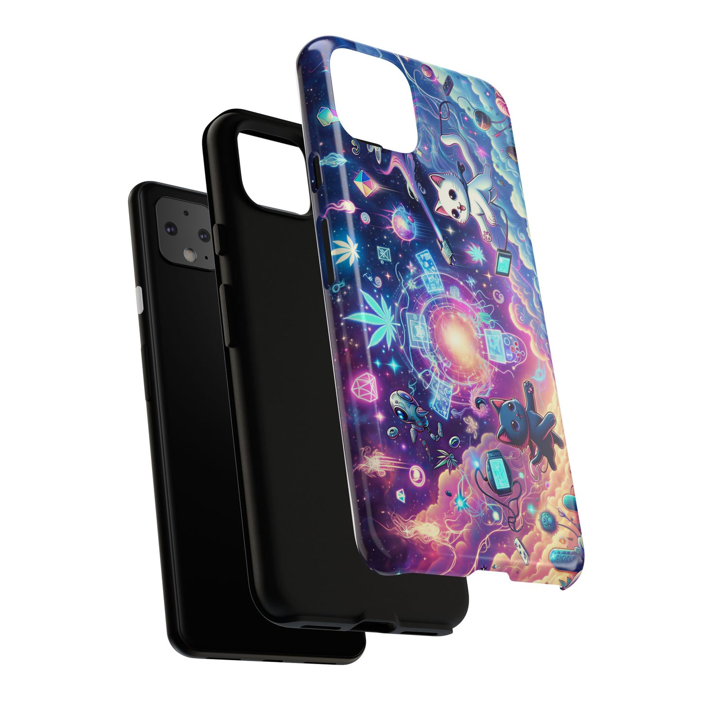 Cat Space Weed Magic Phone Case 2