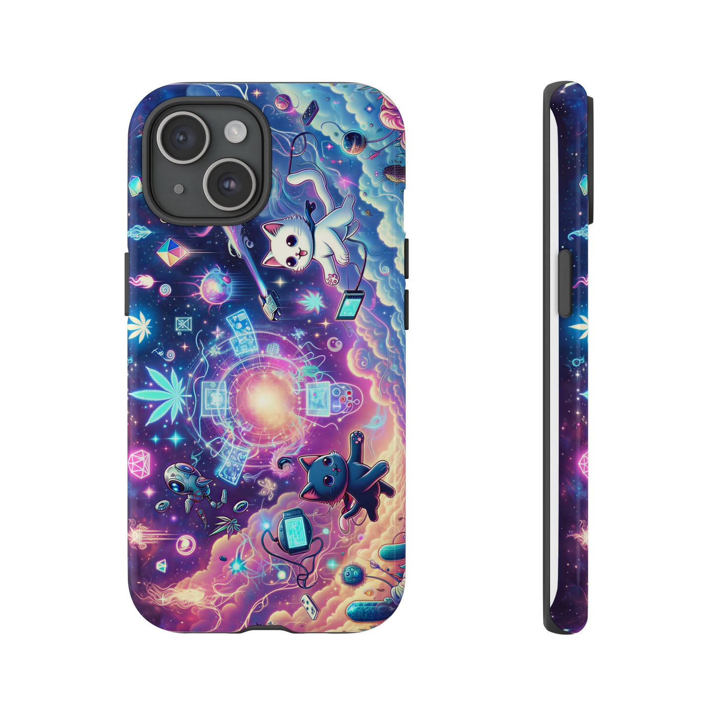 Cat Space Weed Magic Phone Case 2