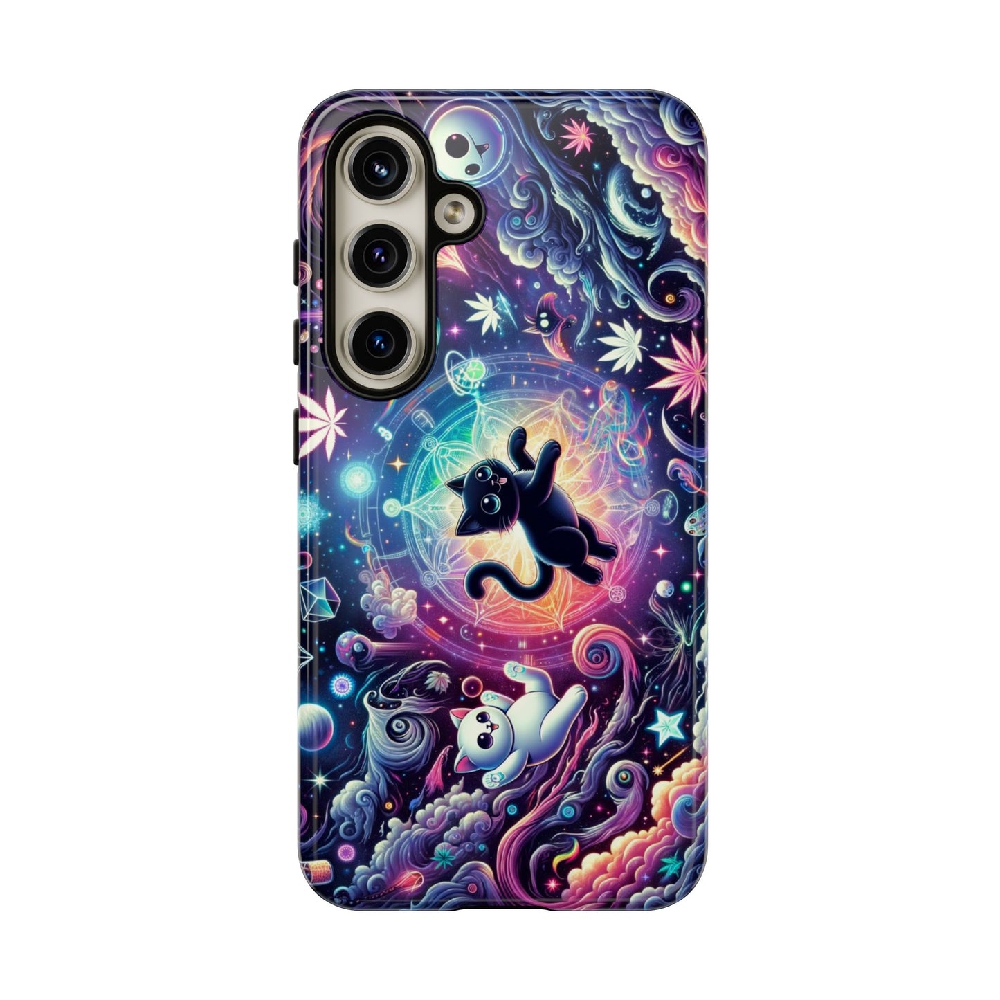 Cat Space Weed Magic Phone Case