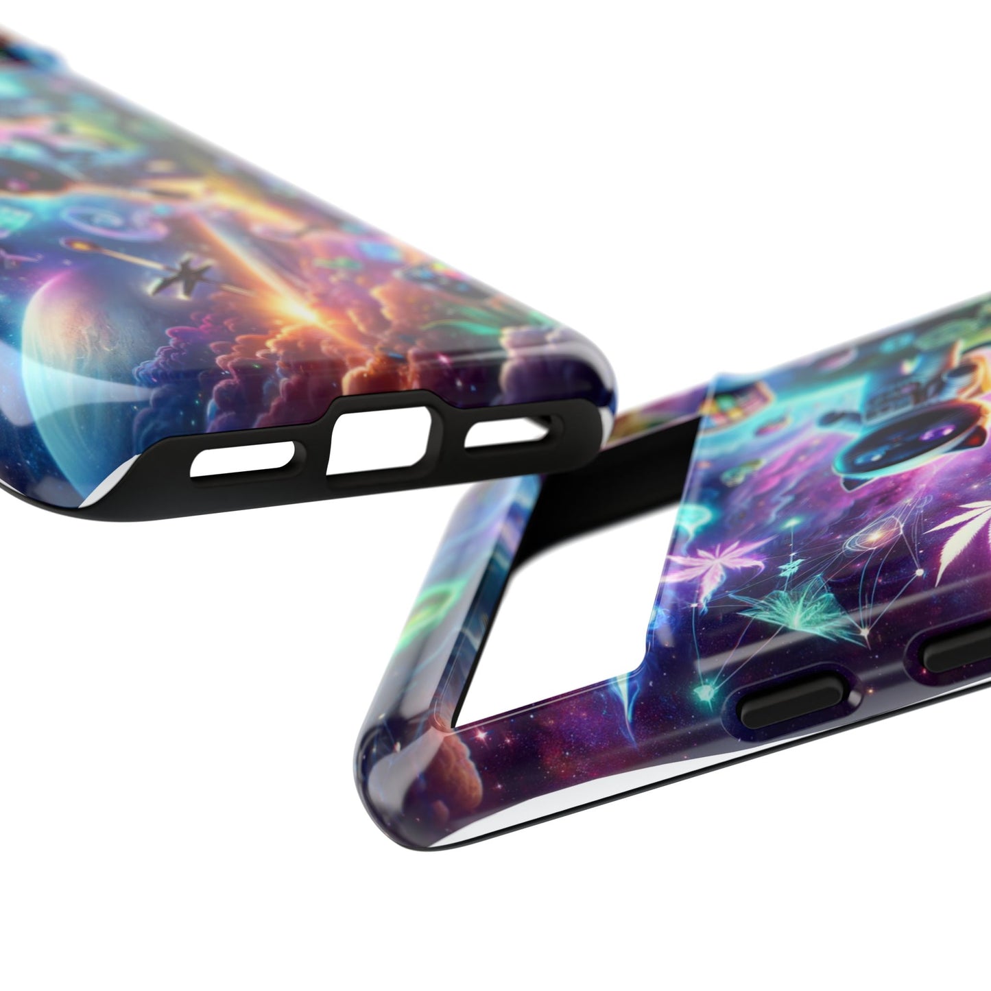 Cat Space Weed Magic Phone Case 3