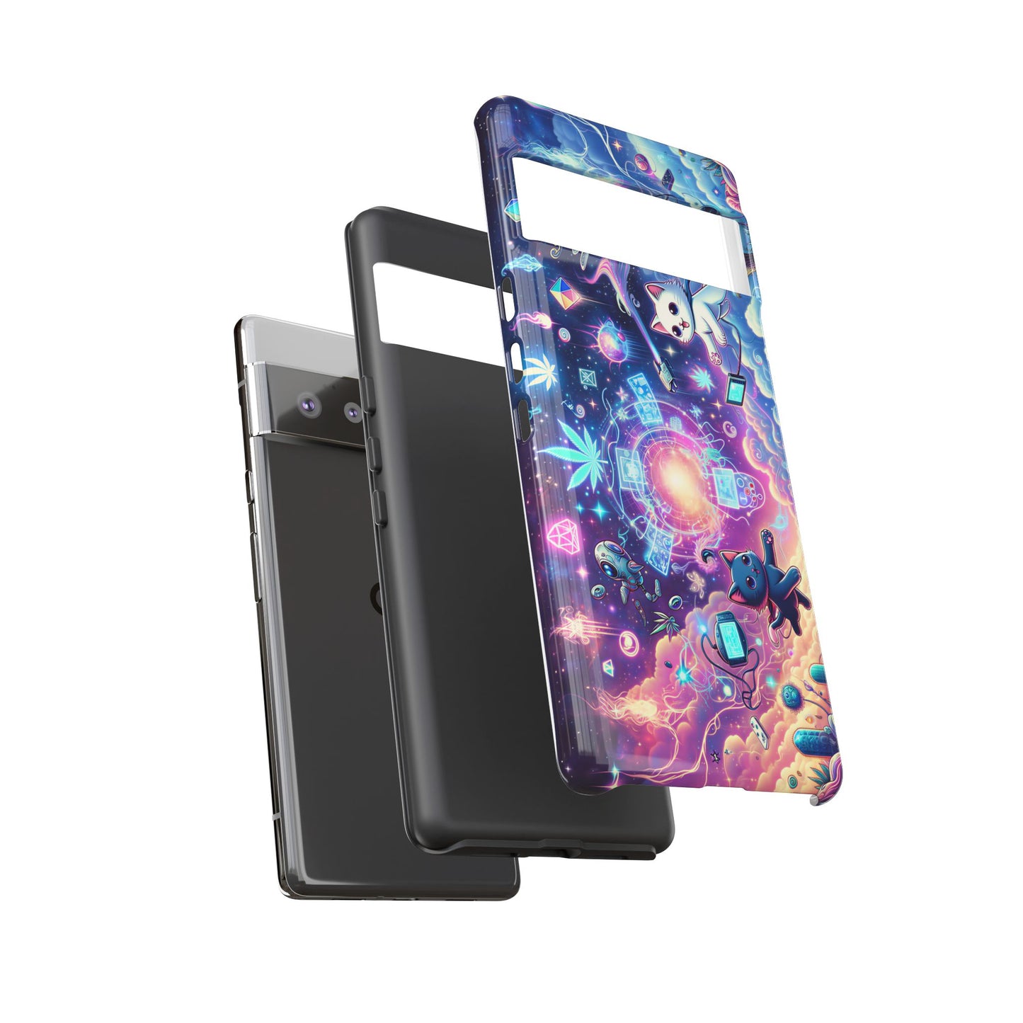 Cat Space Weed Magic Phone Case 2