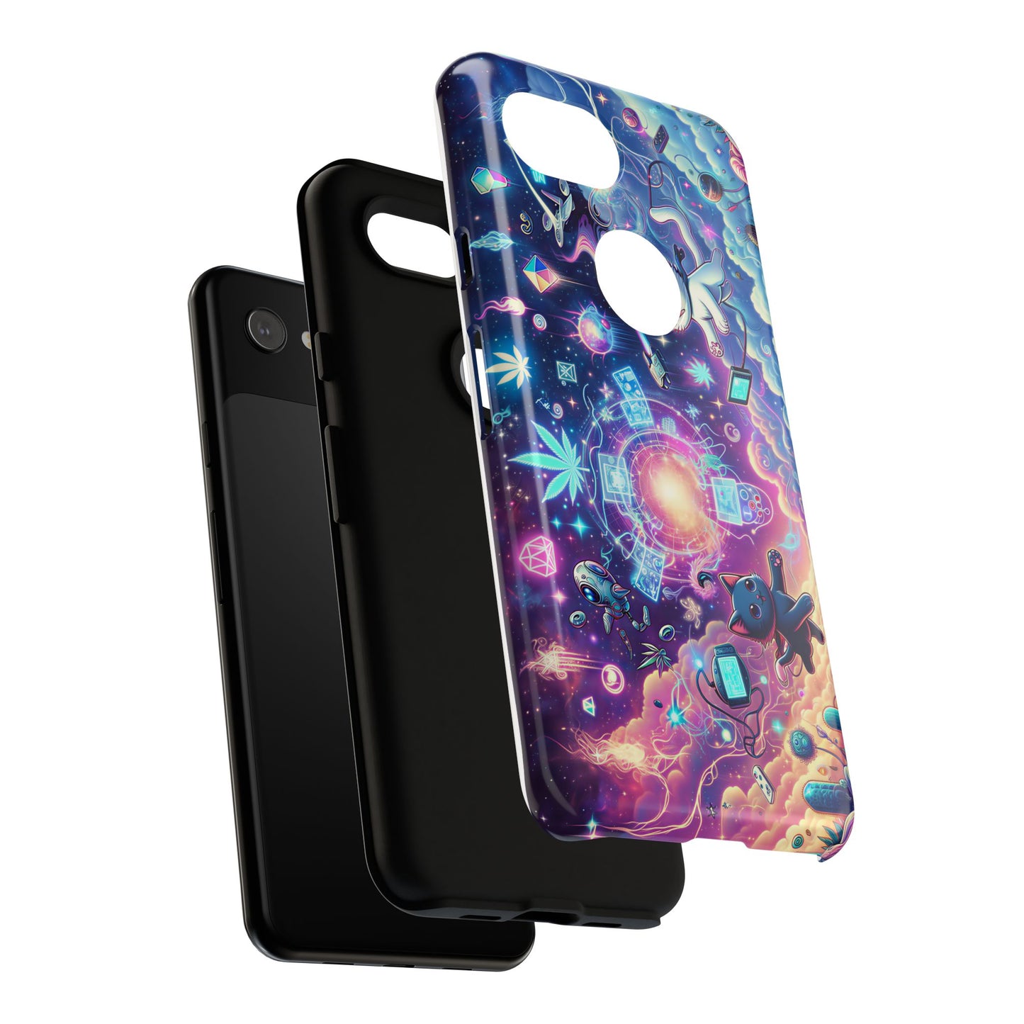 Cat Space Weed Magic Phone Case 2