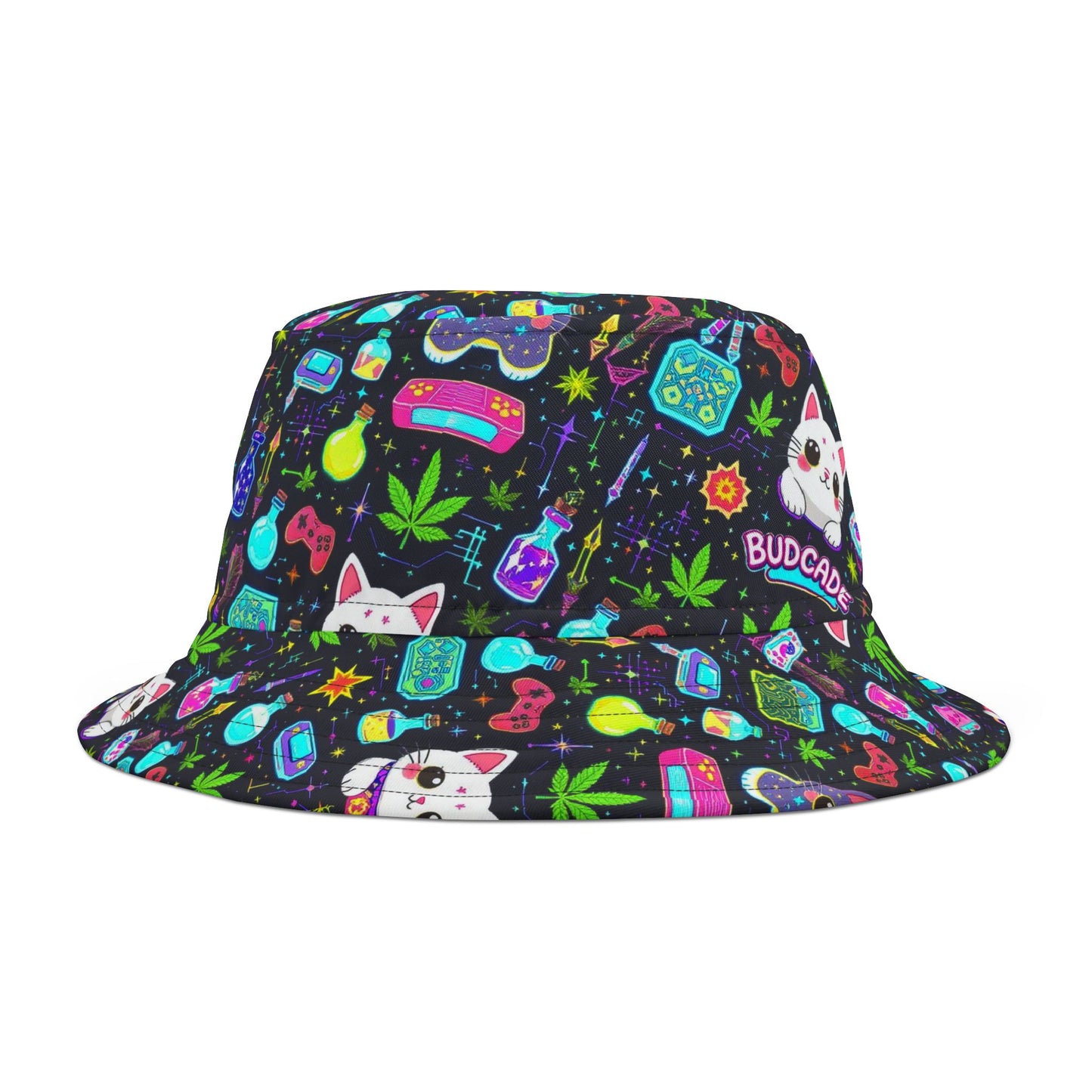 Budcade Cat Space Weed Magic Bucket Hat