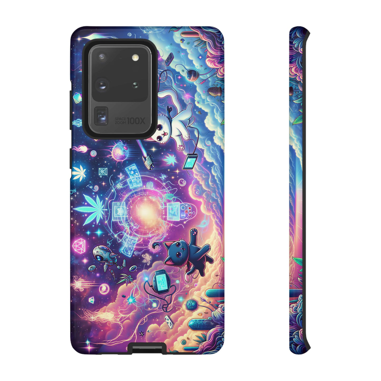 Cat Space Weed Magic Phone Case 2