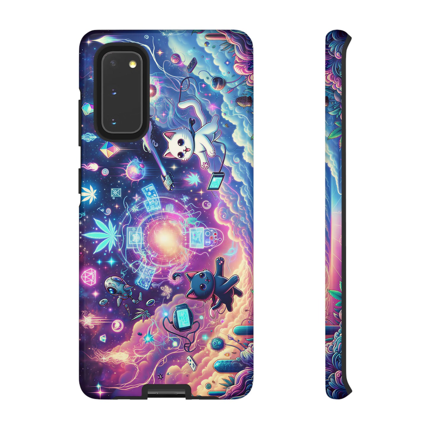 Cat Space Weed Magic Phone Case 2