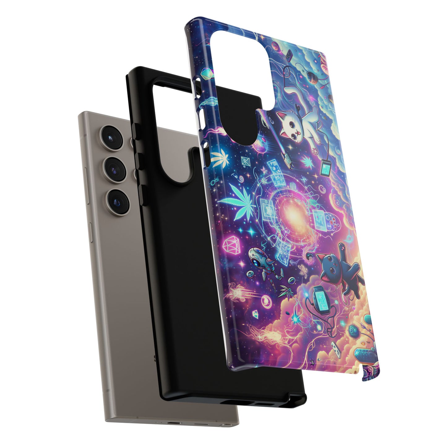 Cat Space Weed Magic Phone Case 2