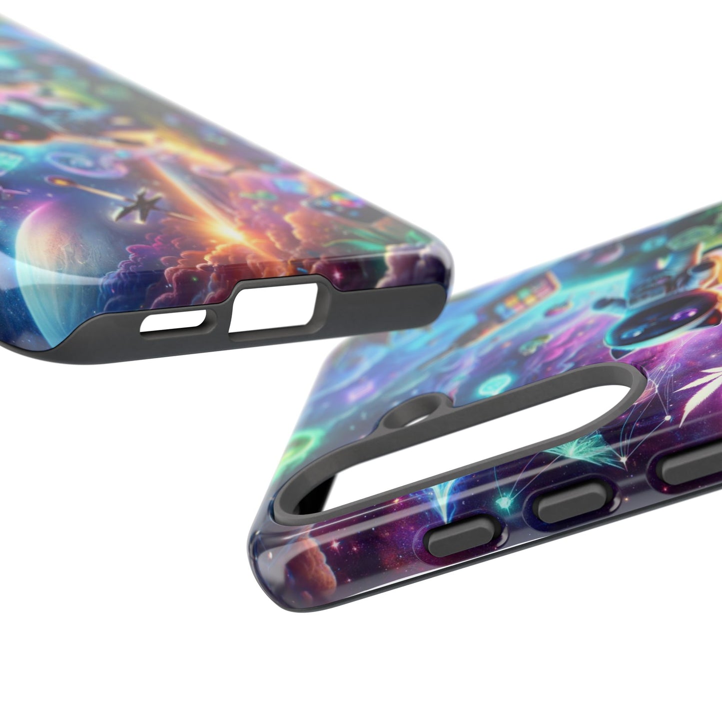Cat Space Weed Magic Phone Case 3