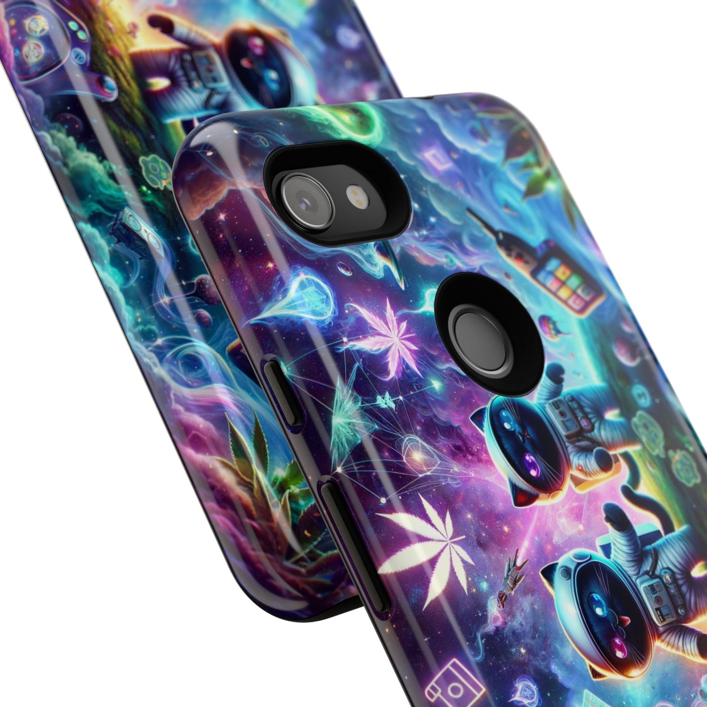 Cat Space Weed Magic Phone Case 3