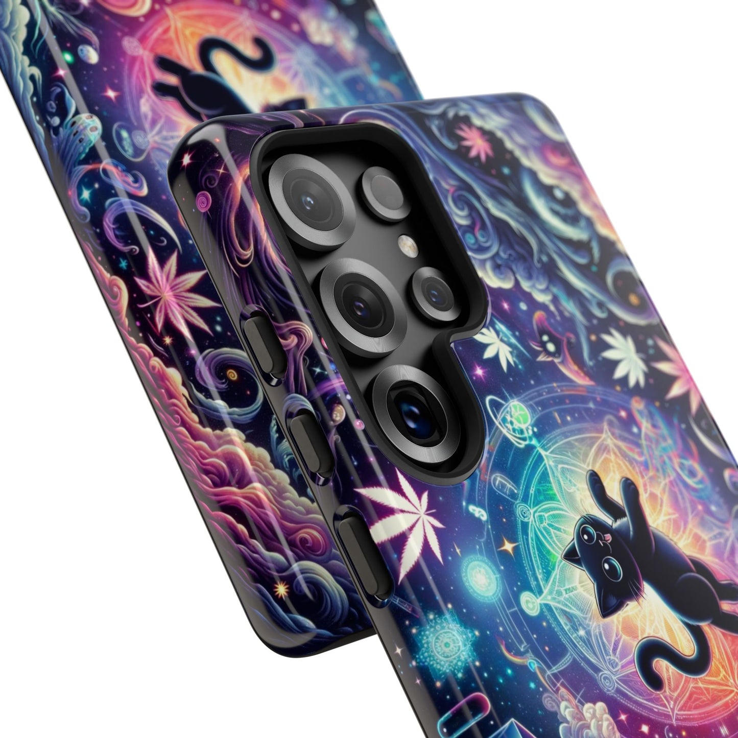 Cat Space Weed Magic Phone Case