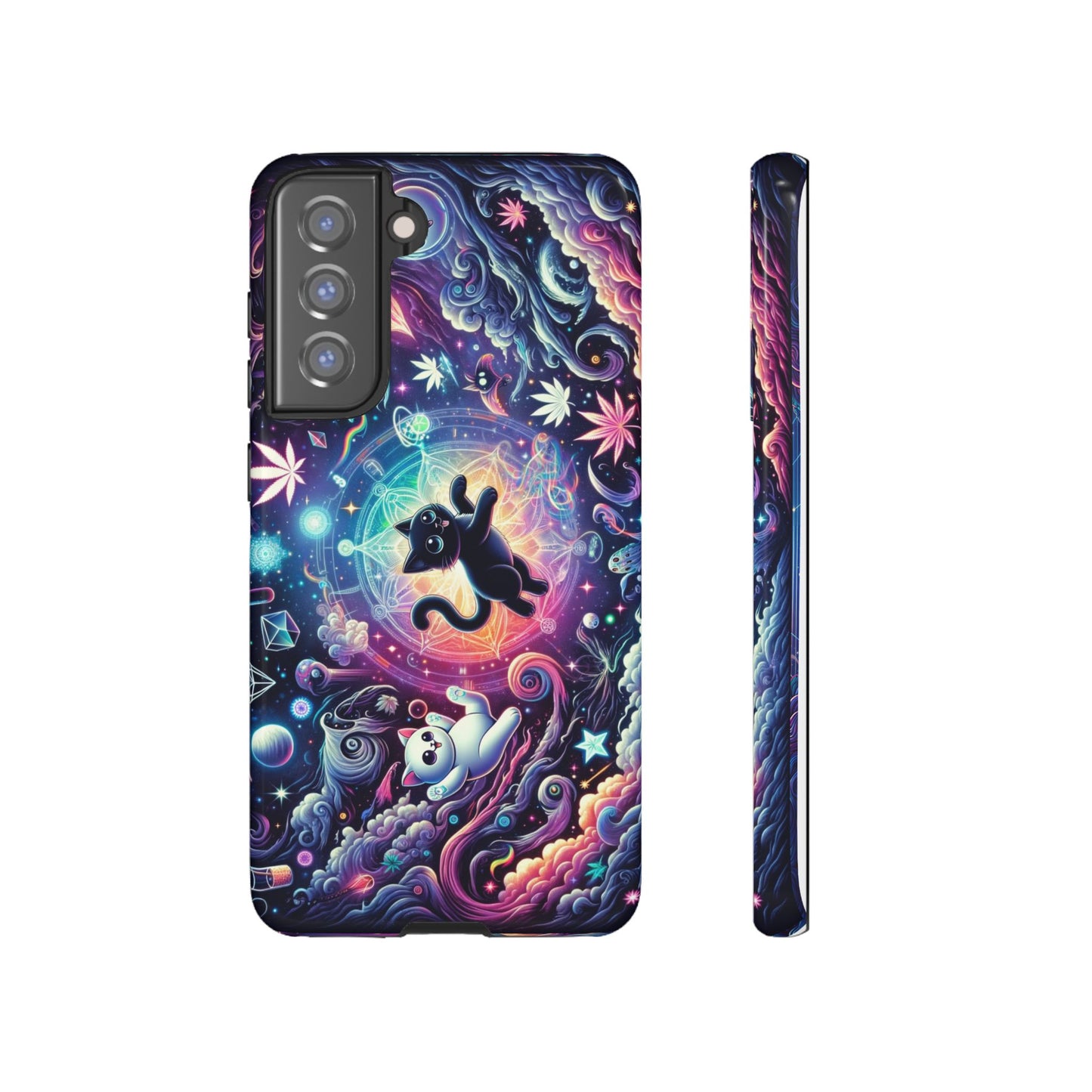 Cat Space Weed Magic Phone Case