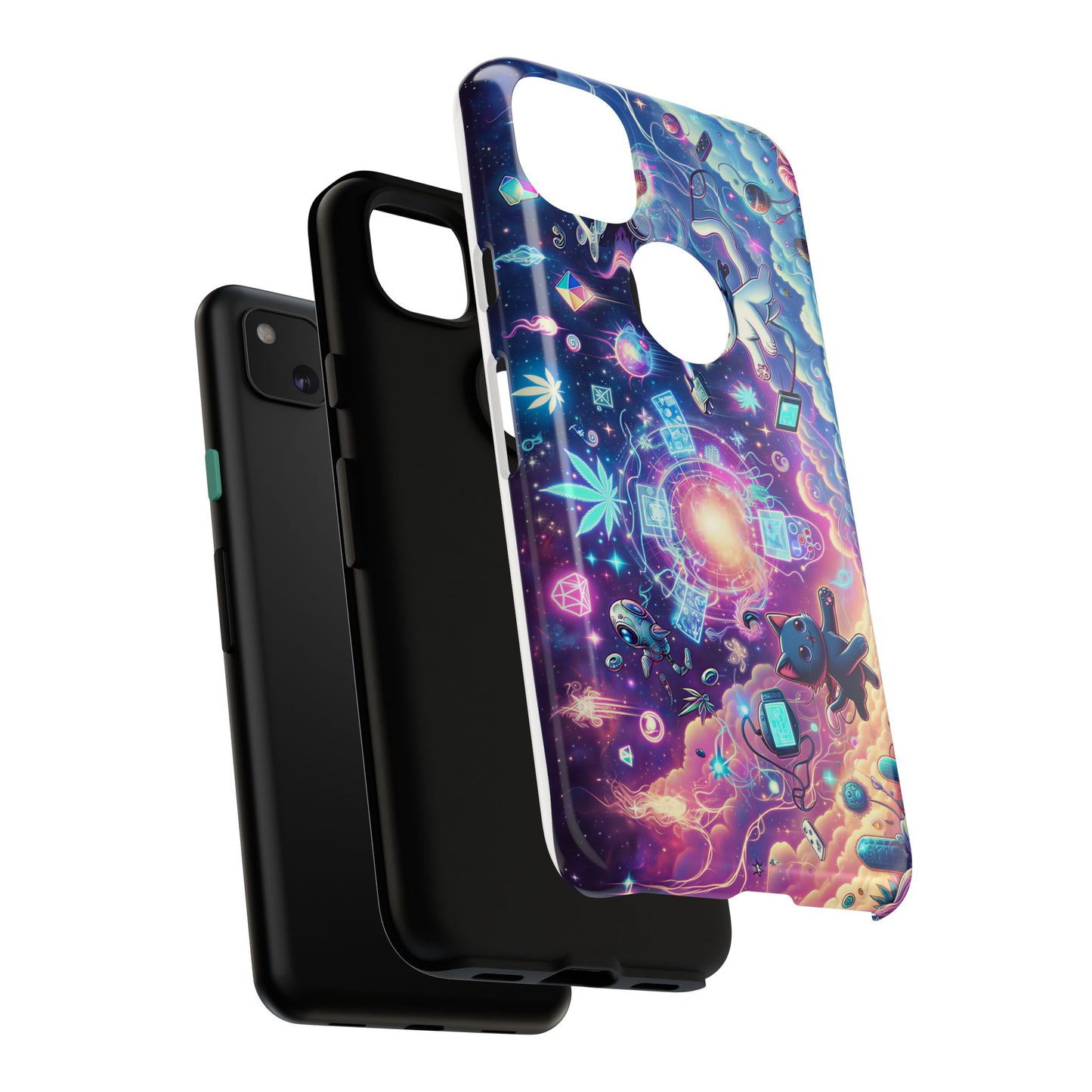 Cat Space Weed Magic Phone Case 2