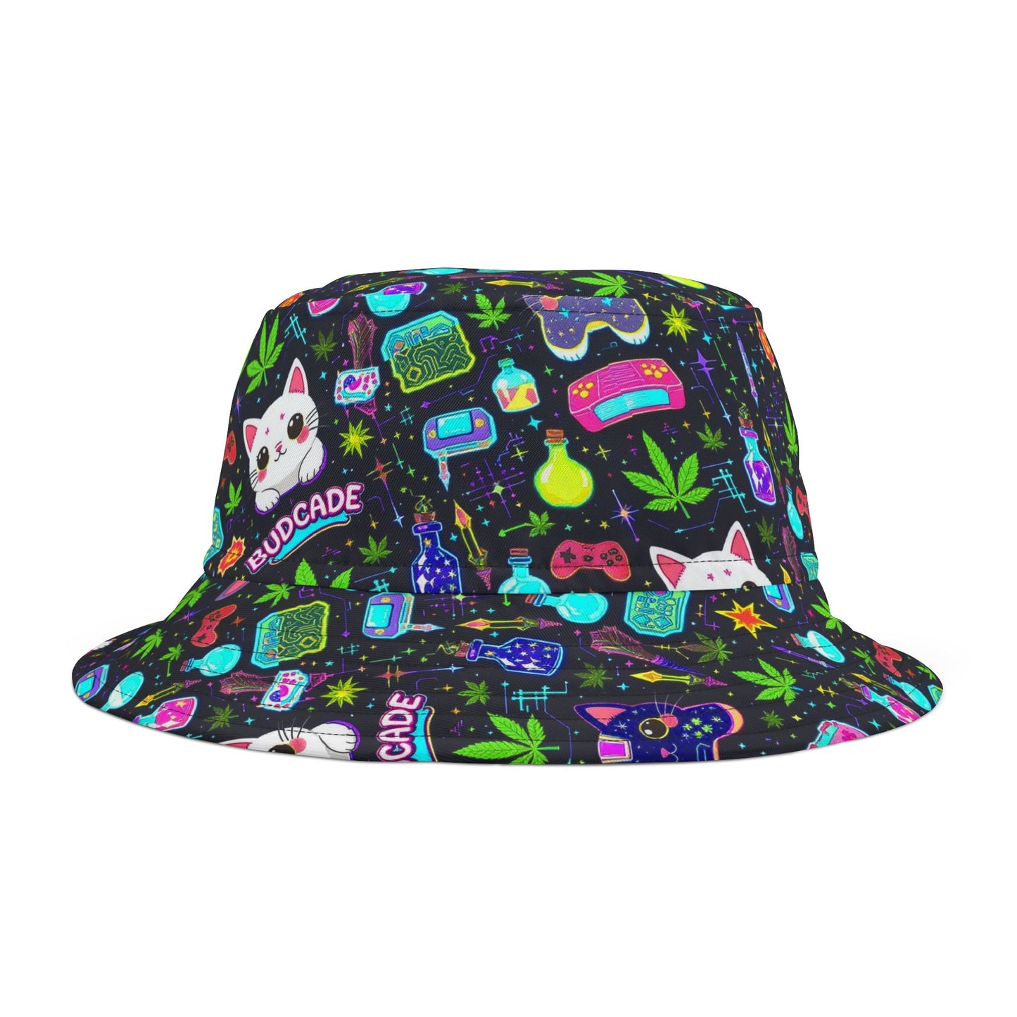 Budcade Cat Space Weed Magic Bucket Hat
