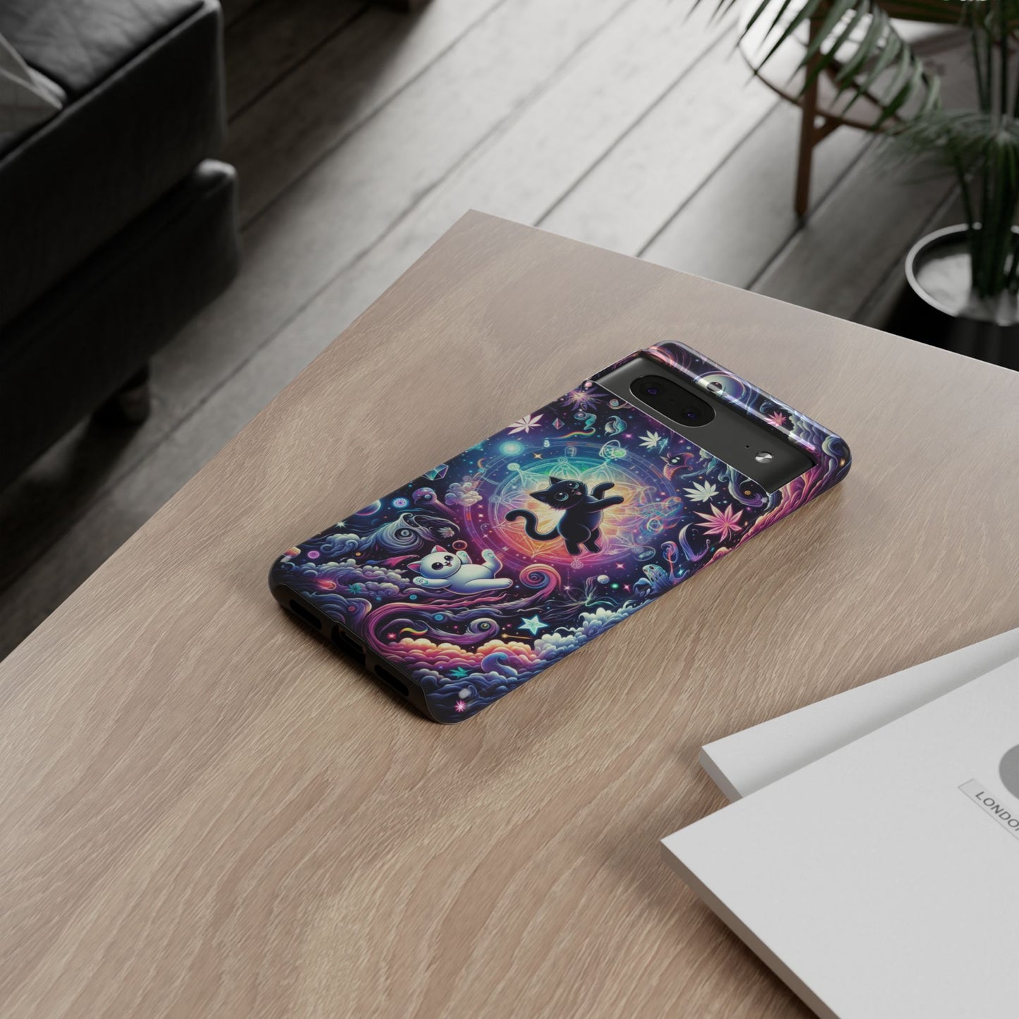 Cat Space Weed Magic Phone Case
