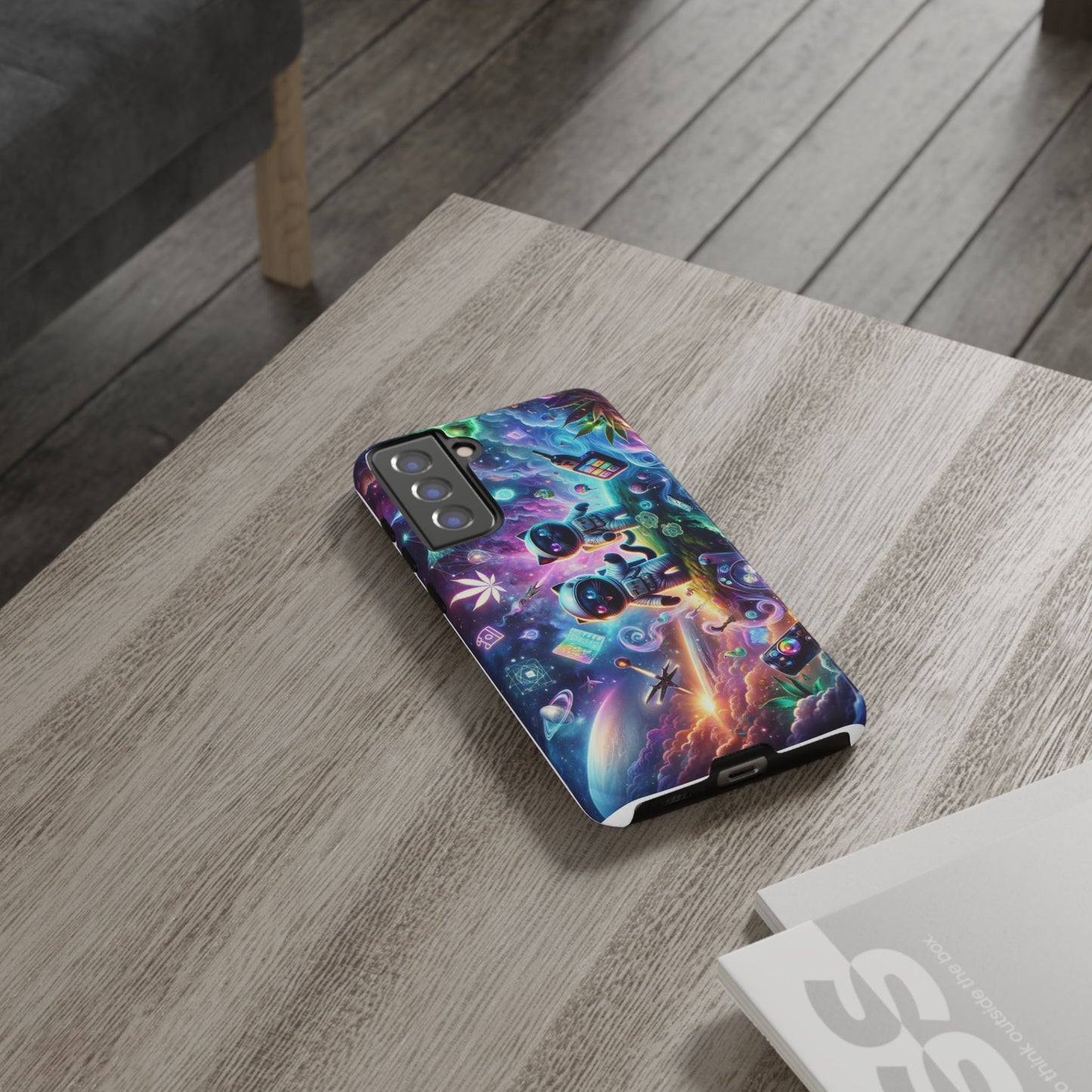 Cat Space Weed Magic Phone Case 3