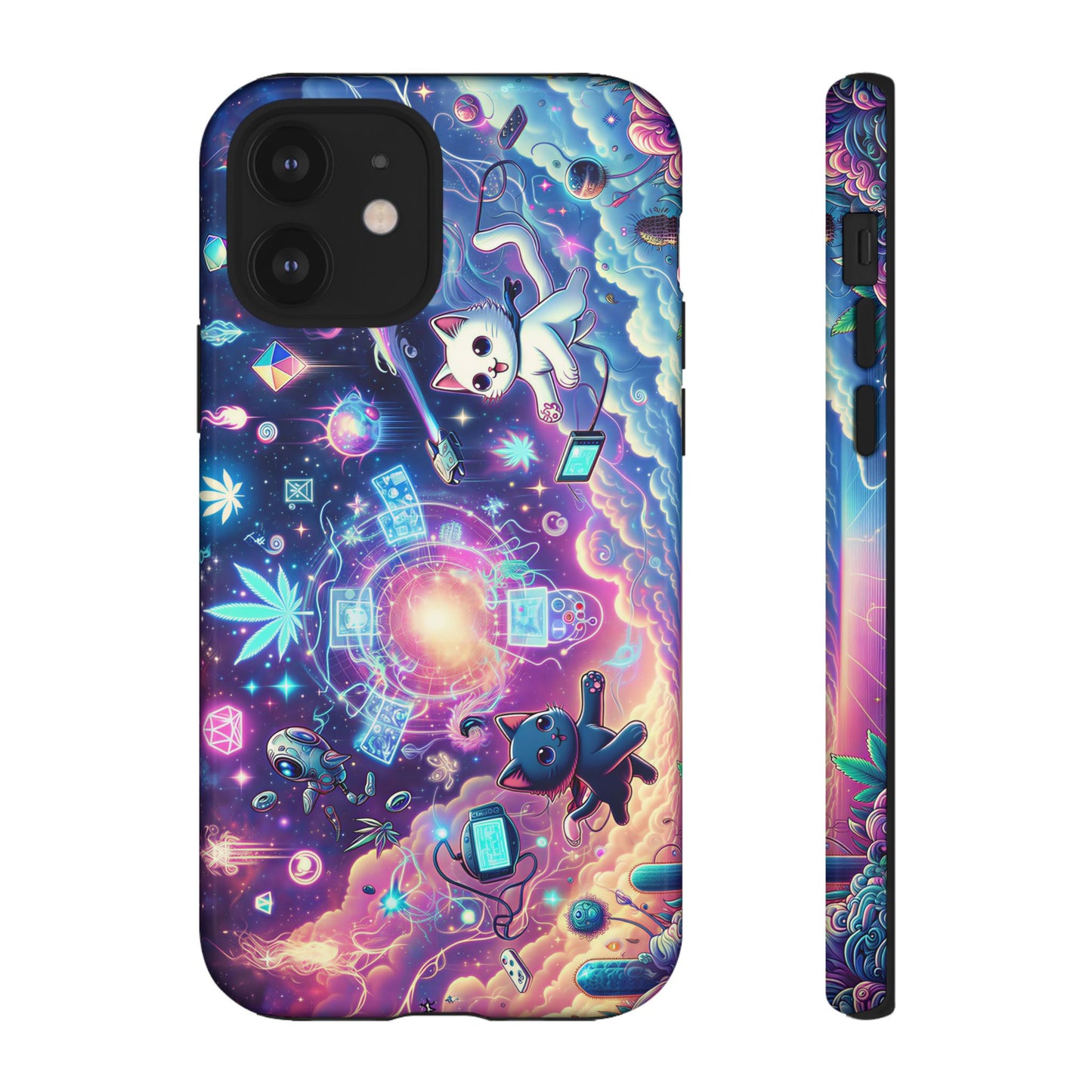 Cat Space Weed Magic Phone Case 2