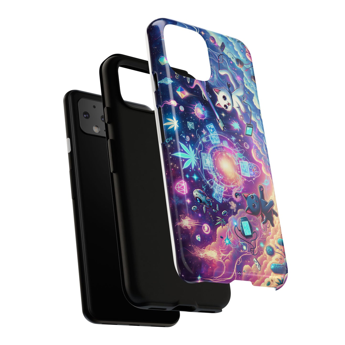 Cat Space Weed Magic Phone Case 2