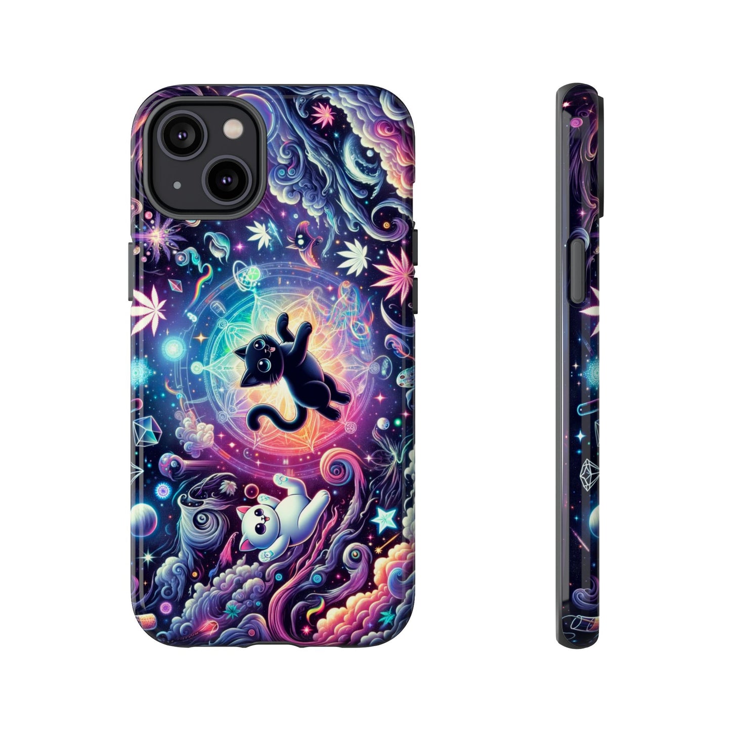 Cat Space Weed Magic Phone Case