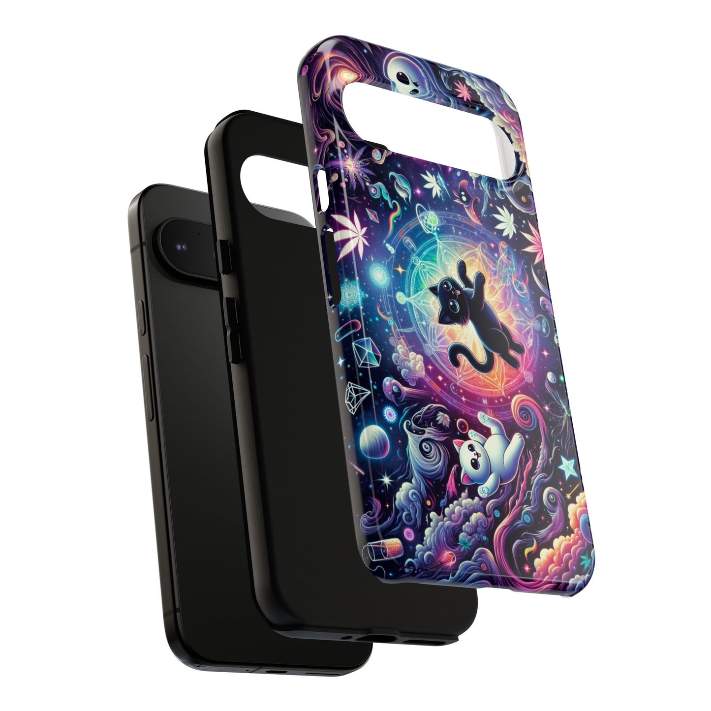 Cat Space Weed Magic Phone Case