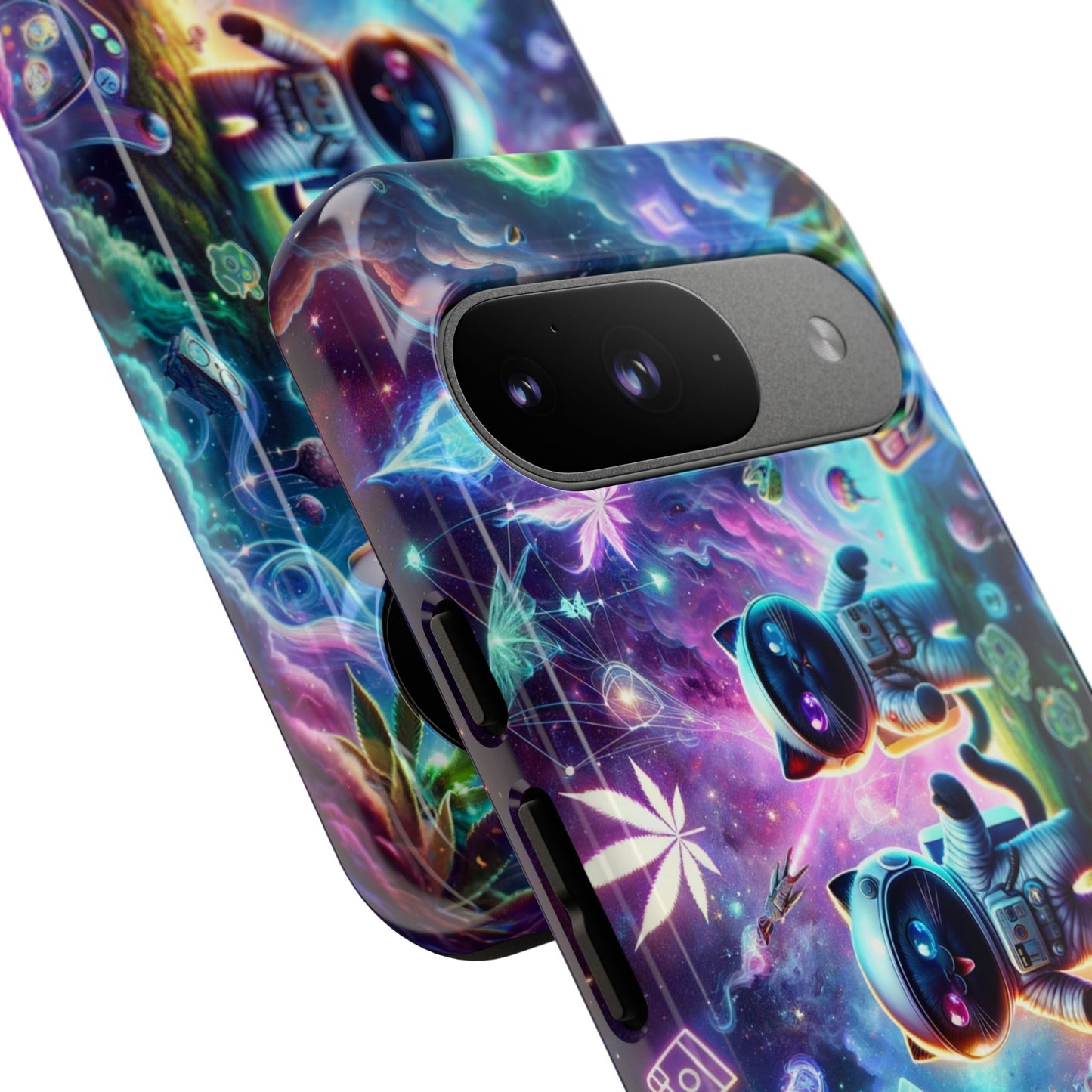 Cat Space Weed Magic Phone Case 3