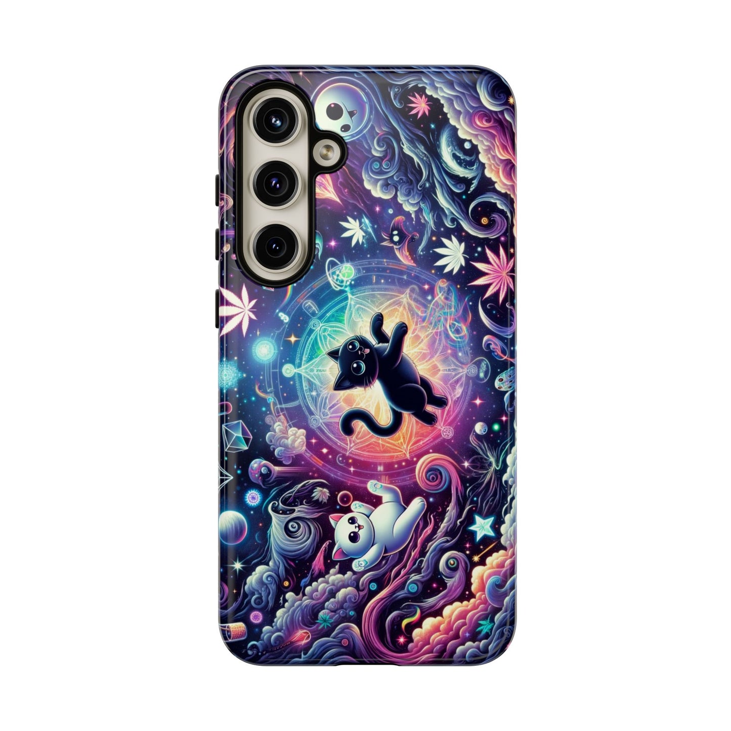 Cat Space Weed Magic Phone Case