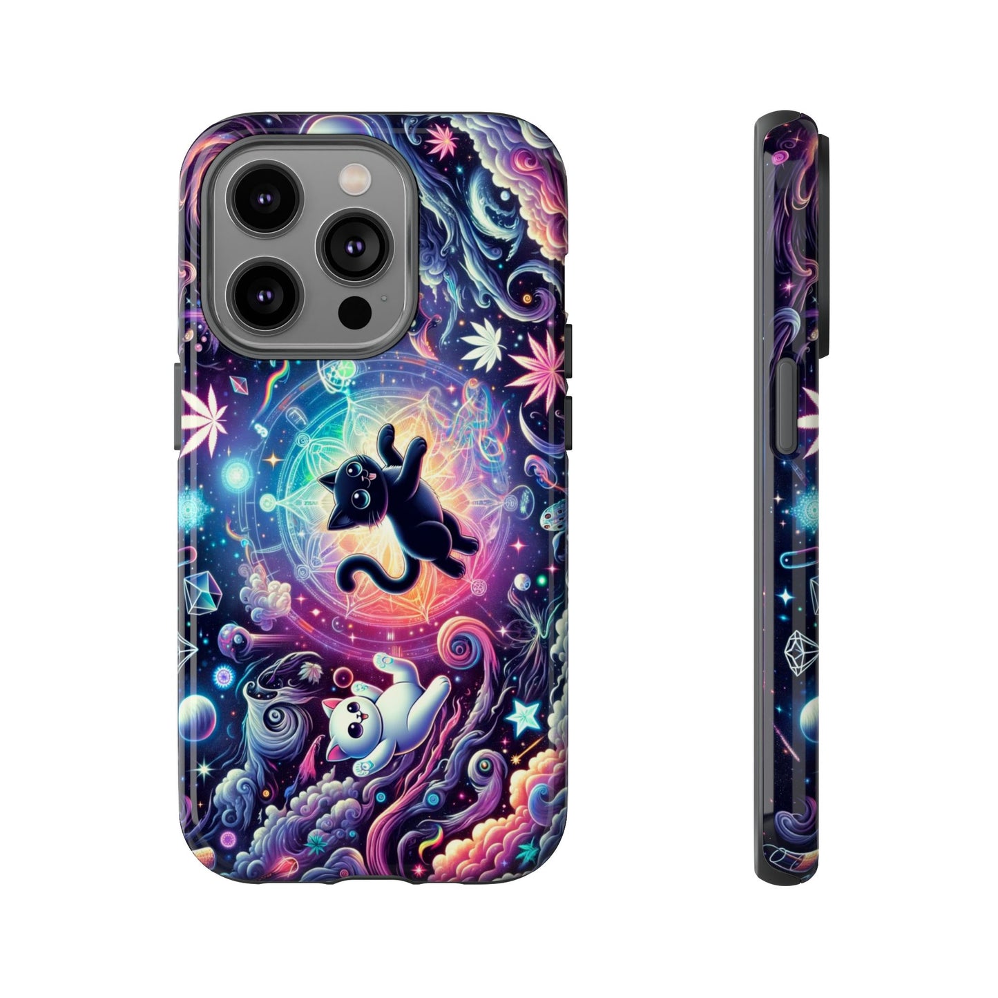 Cat Space Weed Magic Phone Case