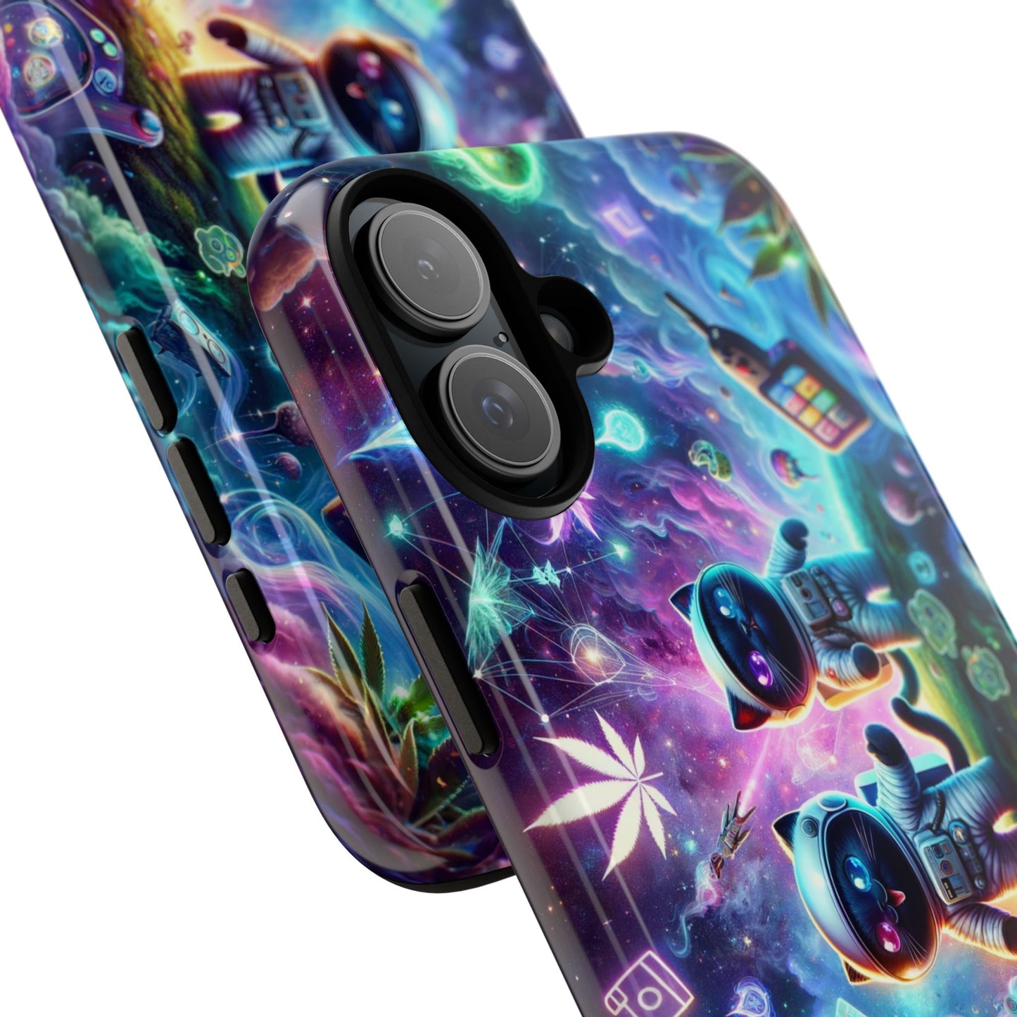 Cat Space Weed Magic Phone Case 3