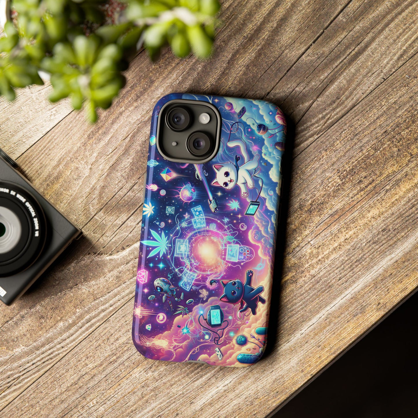 Cat Space Weed Magic Phone Case 2