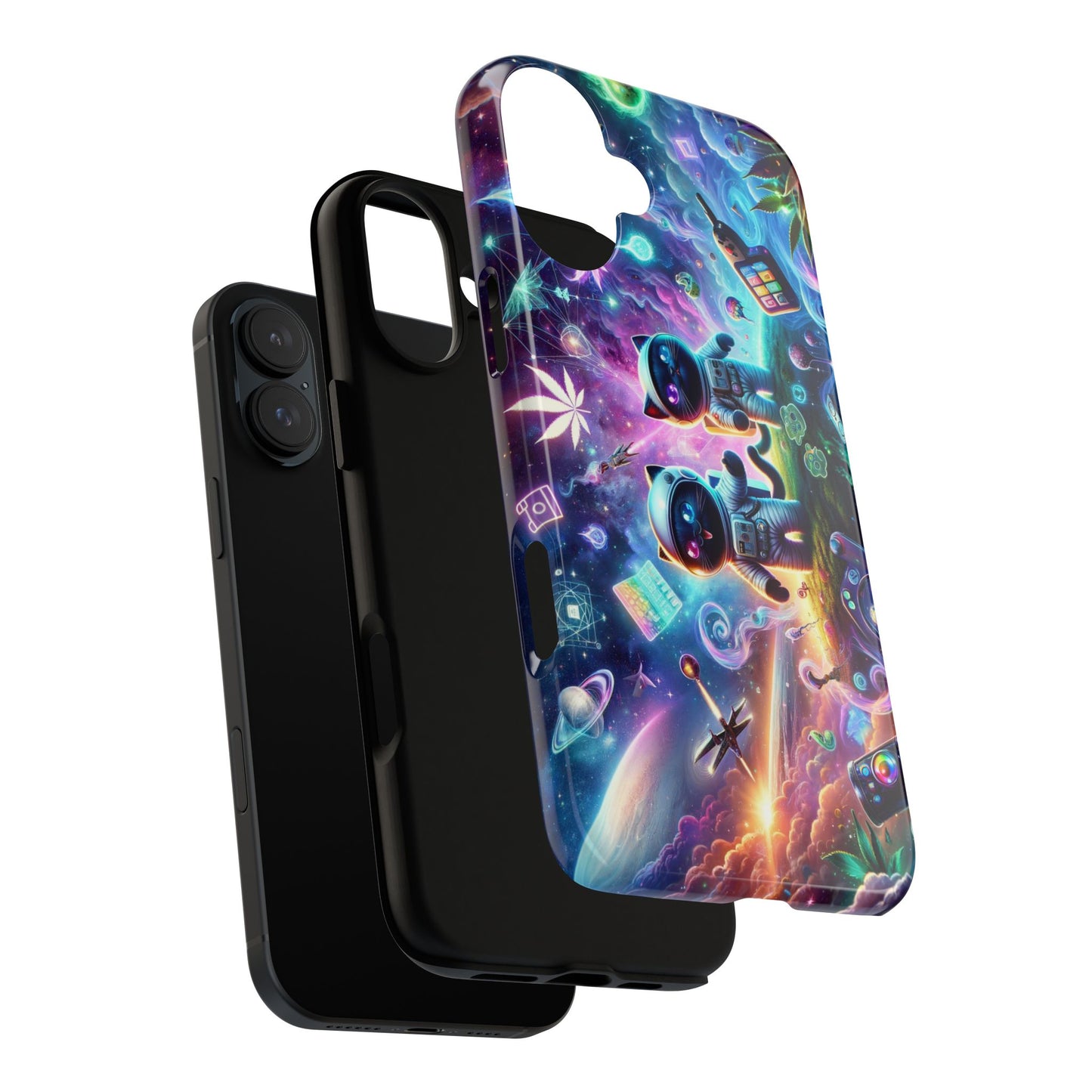 Cat Space Weed Magic Phone Case 3