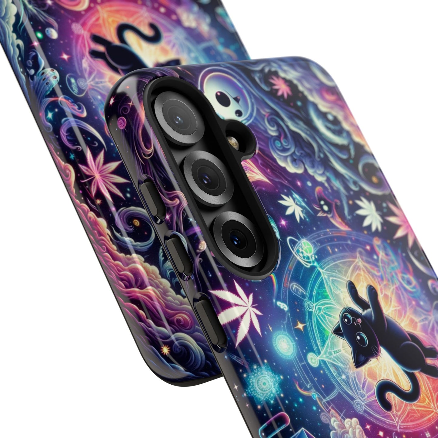 Cat Space Weed Magic Phone Case