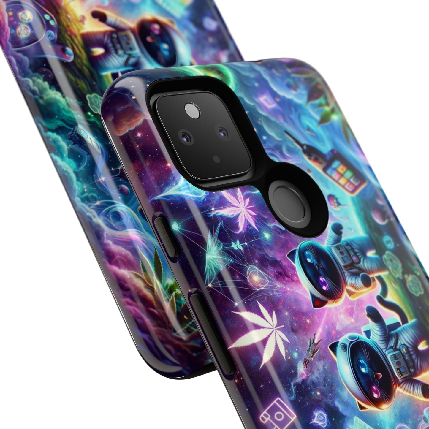 Cat Space Weed Magic Phone Case 3