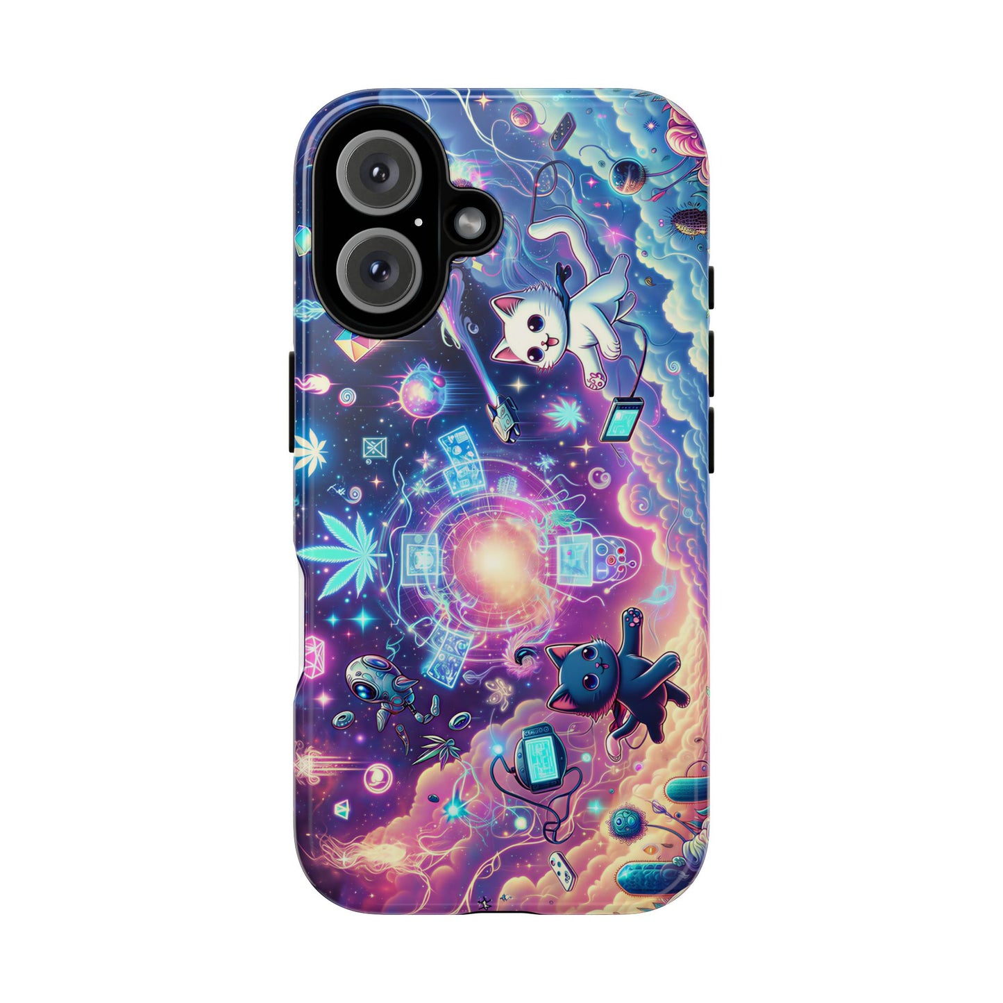 Cat Space Weed Magic Phone Case 2