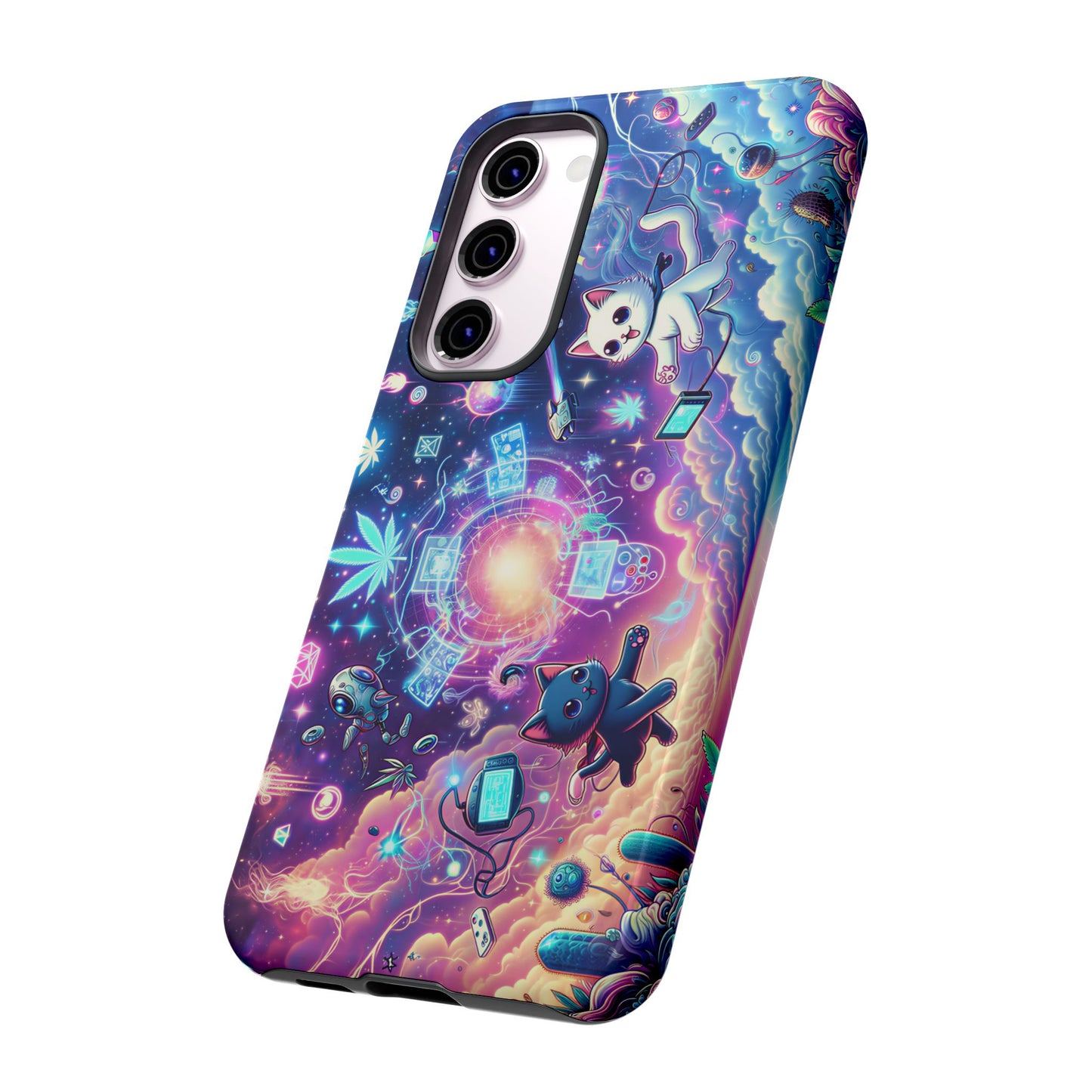 Cat Space Weed Magic Phone Case 2