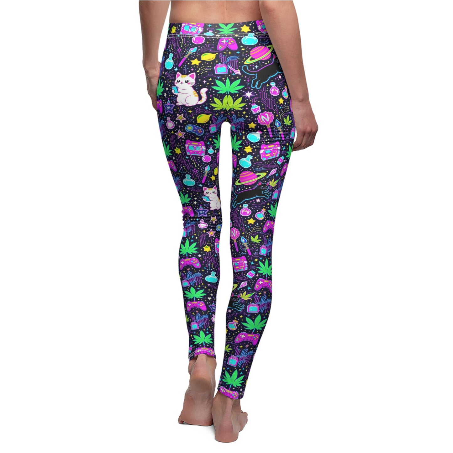 Budcade Cat Space Weed Magic Leggings 2