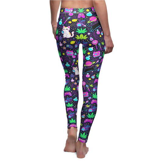 Budcade Cat Space Weed Magic Leggings 2
