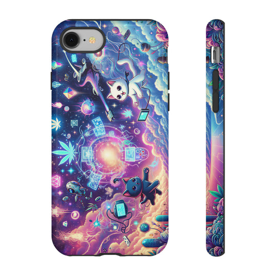 Cat Space Weed Magic Phone Case 2