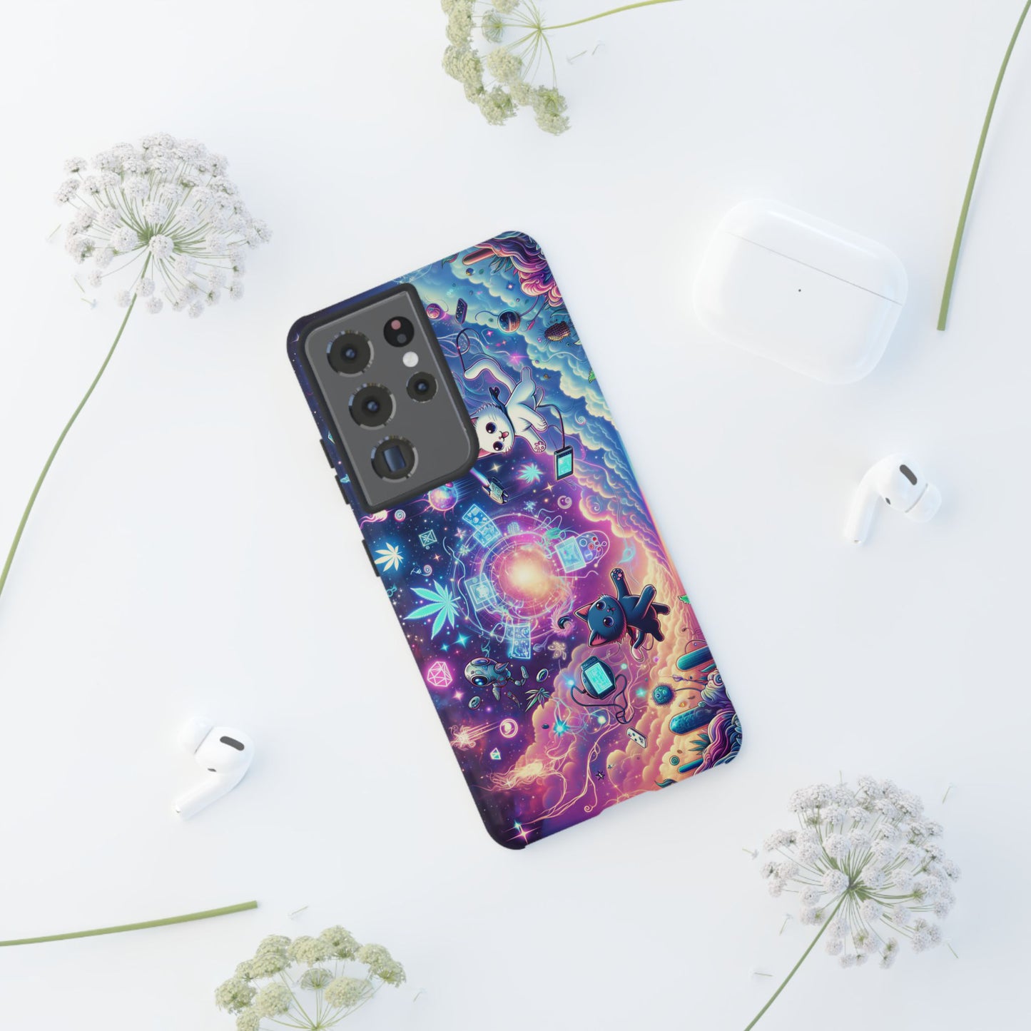 Cat Space Weed Magic Phone Case 2