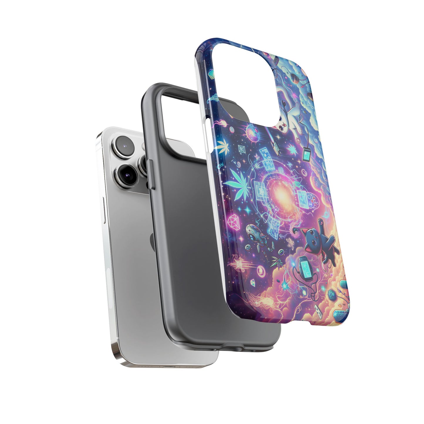 Cat Space Weed Magic Phone Case 2