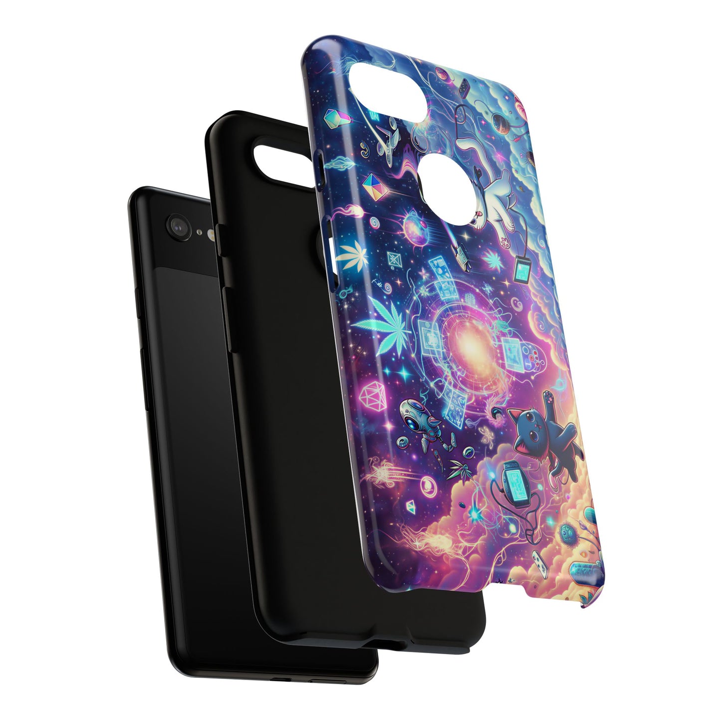 Cat Space Weed Magic Phone Case 2