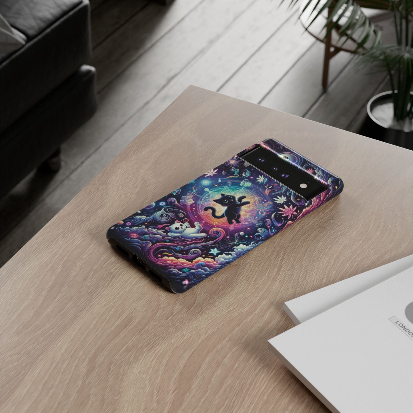 Cat Space Weed Magic Phone Case