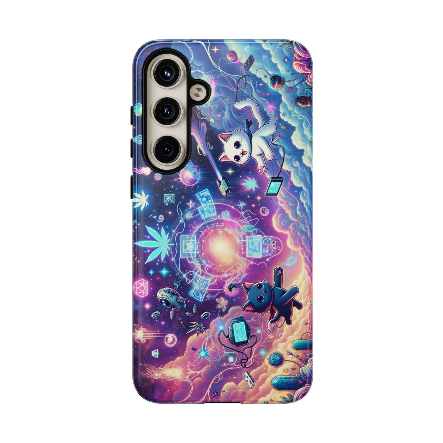 Cat Space Weed Magic Phone Case 2