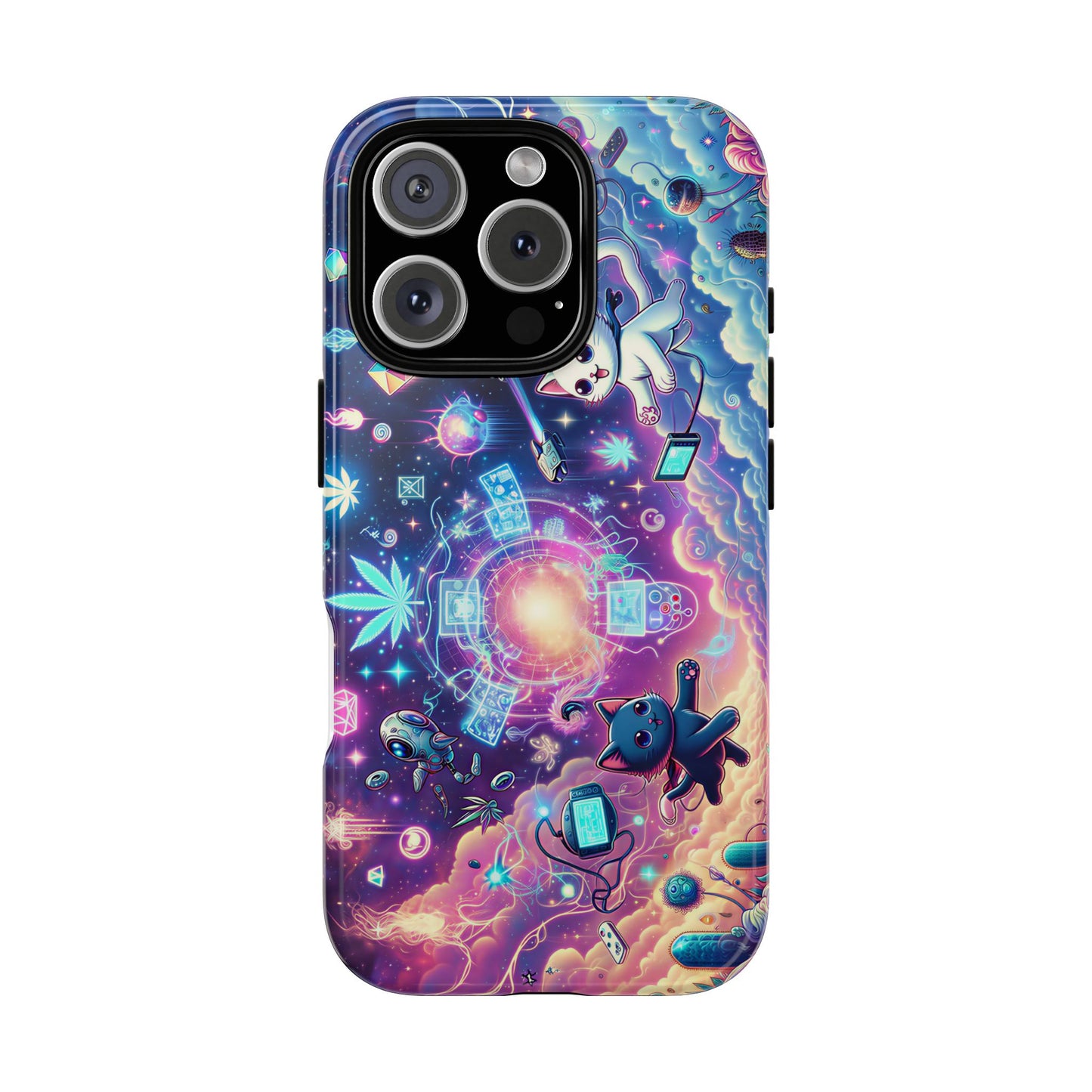 Cat Space Weed Magic Phone Case 2
