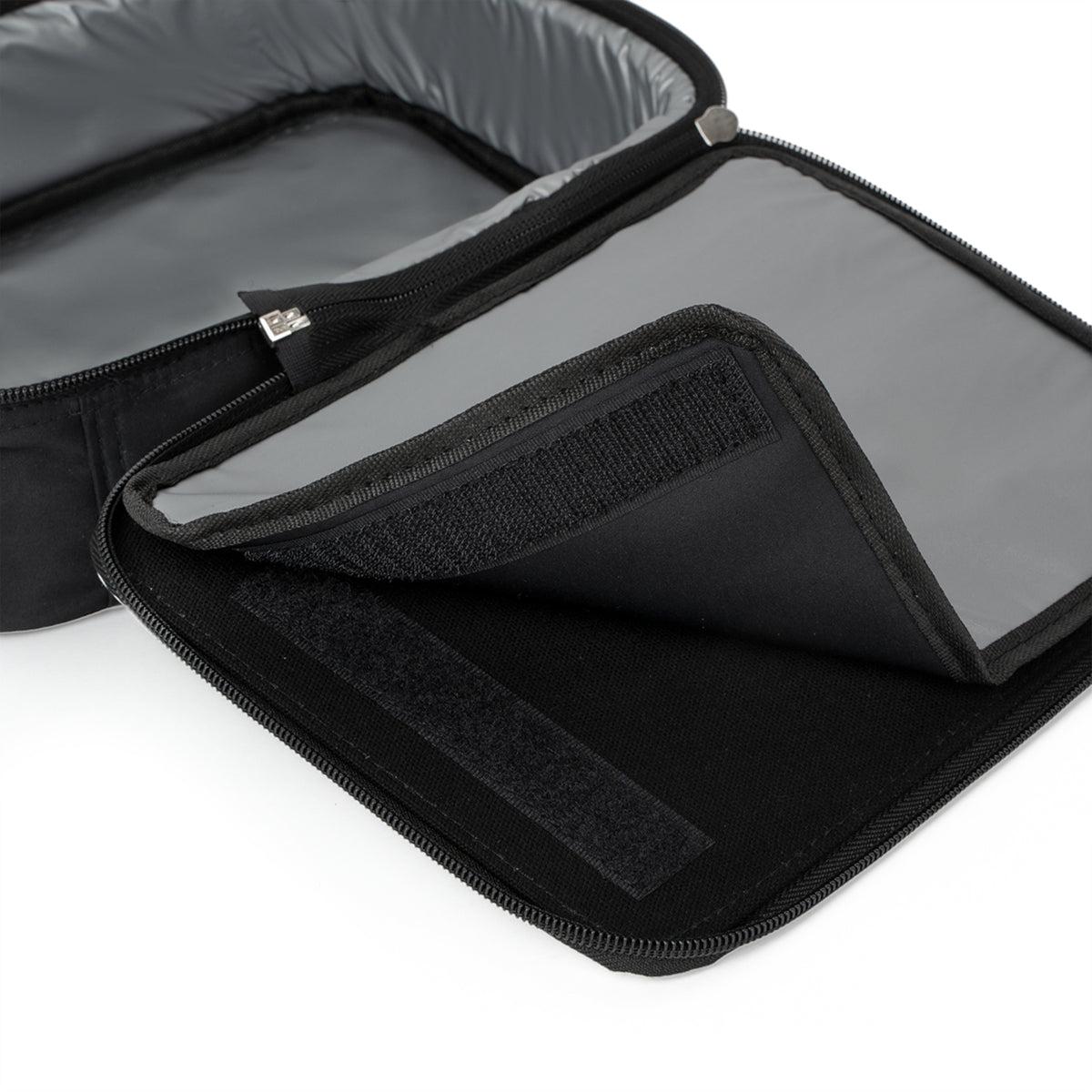 Budcade Black & Blued Lunch Bag (Red on Blue)