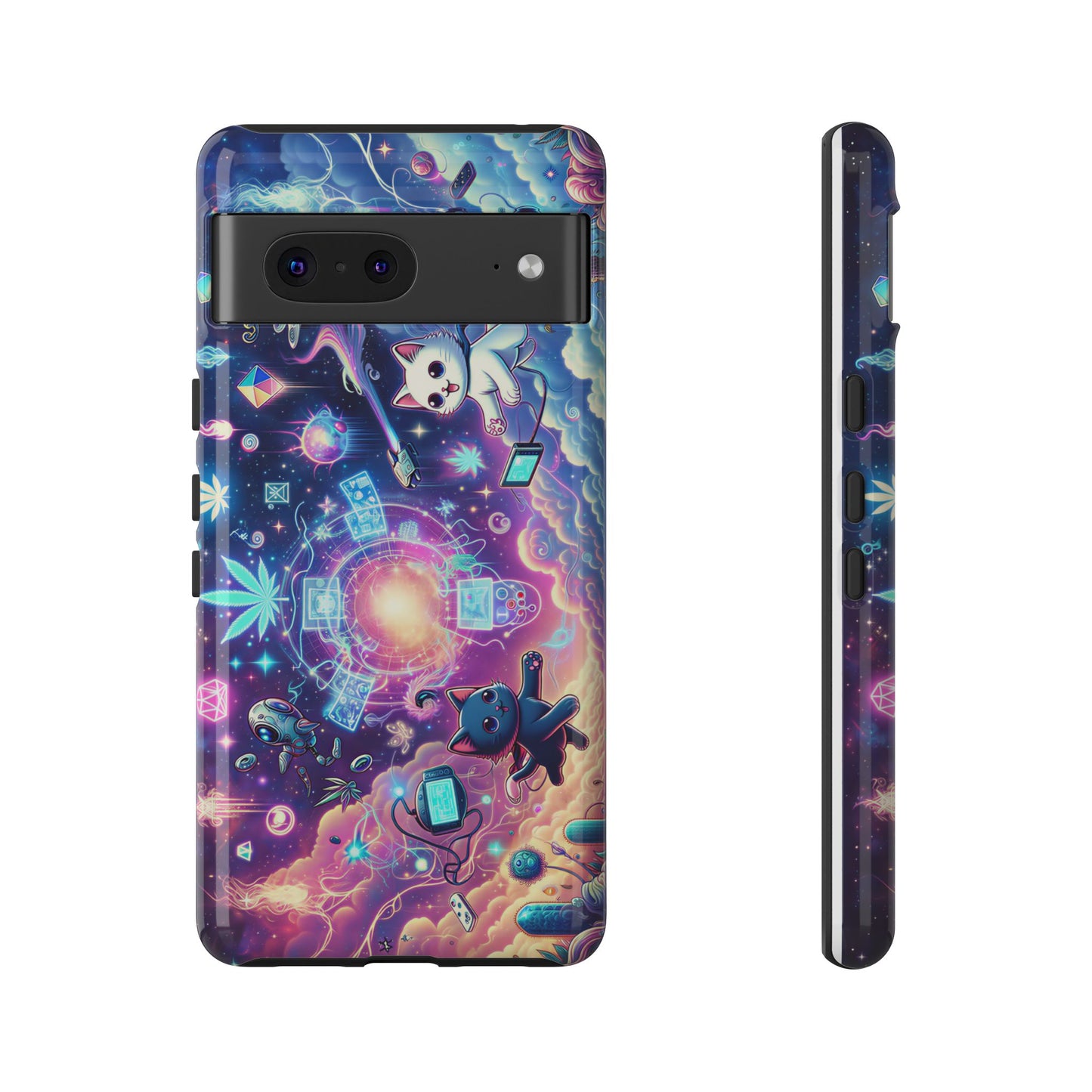 Cat Space Weed Magic Phone Case 2