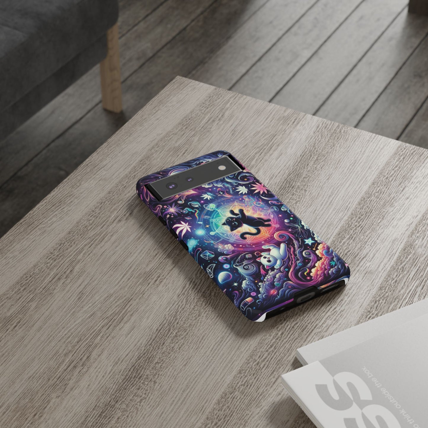 Cat Space Weed Magic Phone Case
