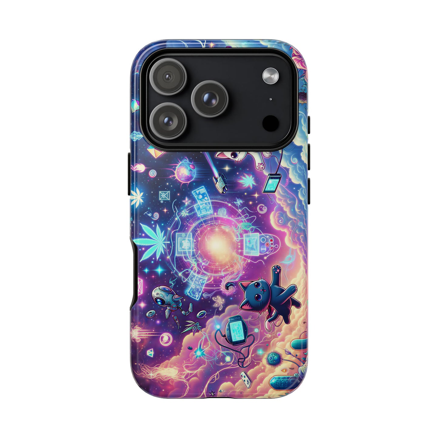 Cat Space Weed Magic Phone Case 2
