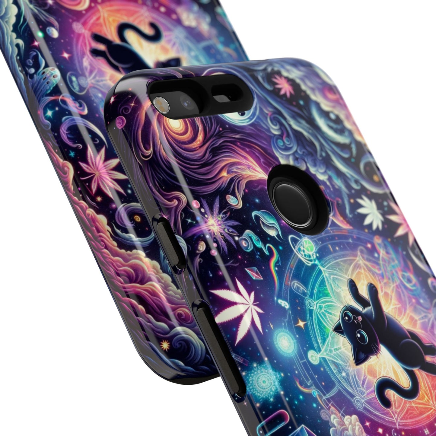 Cat Space Weed Magic Phone Case